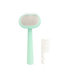 Mini Pet Slicker Brush with Cleaning Comb for Cats and Dogs - GreenFur