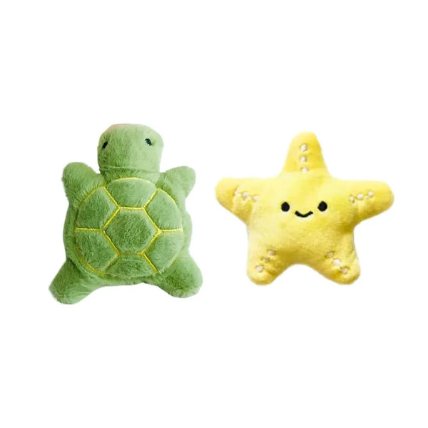 Mini Plush Squeaky Dog Toy Cute Chew Toy for Small Dogs - GreenFur