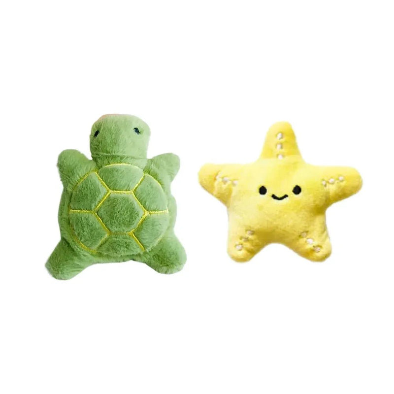 Mini Plush Squeaky Dog Toy Cute Chew Toy for Small Dogs - GreenFur