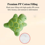 Mini Plush Squeaky Dog Toy Cute Chew Toy for Small Dogs - GreenFur