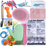 Mix Dog Sample Carton of 13 PCS including 8 Dog Toys, 3 Grooming Tools, 2 Feeding Tools - GreenFur