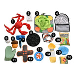 Mix Dog Sample Carton of 16 PCS including 5 Dog Toys, 5 Grooming Tools, 4 Feeding Tools, 2 Walking Tools - GreenFur