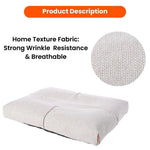 Modern Design Texture Soft Linen - Feel Fabric Pet Dog Bed - GreenFur