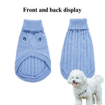 Multi - Color Knit Cable Turtleneck Sweater for Pets - GreenFur
