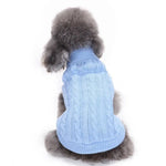 Multi - Color Knit Cable Turtleneck Sweater for Pets - GreenFur