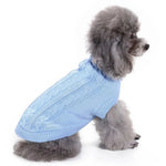 Multi - Color Knit Cable Turtleneck Sweater for Pets - GreenFur