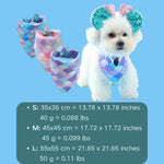 Multi - color Stylish Mermaid Tail Design Dog Bandana - GreenFur