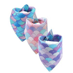 Multi - color Stylish Mermaid Tail Design Dog Bandana - GreenFur