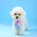 Multi - color Stylish Mermaid Tail Design Dog Bandana - GreenFur