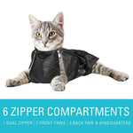 Multi - Function Grooming and Bathing Bath Bag for Cat - GreenFur