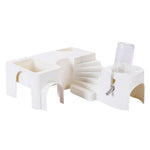 Multi - Functional Hamster Cage Accessory Set with Water Bottle - GreenFur