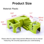 Multi - Functional Hamster Cage Accessory Set with Water Bottle - GreenFur