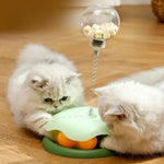 Multi - Functional Interactive PP Tower Track Ball Cat Toy - GreenFur