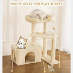 Multi - Level Climbing Furniture for Small and Medium Cats - GreenFur