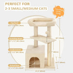 Multi - Level Climbing Furniture for Small and Medium Cats - GreenFur