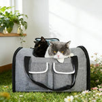 Multi Pocket Foldable Outdoor Large Capacity Pet Carrier Bag - GreenFur