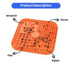 Multi - Textured Design Silicone Pet Slow Feeding Mats - GreenFur