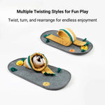 Multifunction Convertible Small Pet Play Mat with Tunnel Mode - GreenFur