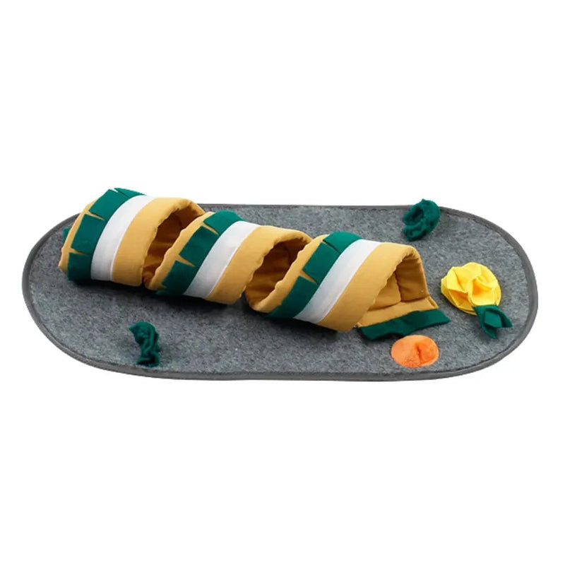 Multifunction Convertible Small Pet Play Mat with Tunnel Mode - GreenFur