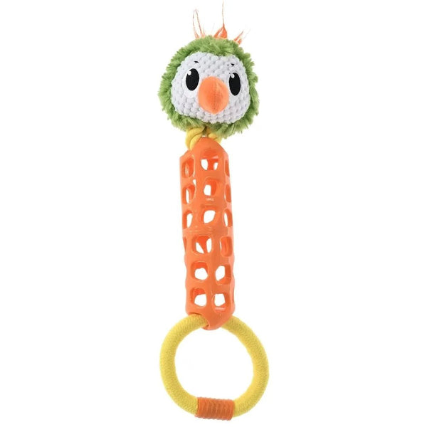 Multifunctional Bird Design Tug - of - War Dog Toy with Squeaker - GreenFur