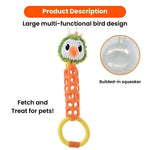 Multifunctional Bird Design Tug - of - War Dog Toy with Squeaker - GreenFur