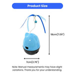 Multifunctional Detachable Cat Tumble Toy with Bell and Ribbon - GreenFur