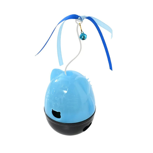 Multifunctional Detachable Cat Tumble Toy with Bell and Ribbon - GreenFur