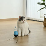 Multifunctional Detachable Cat Tumble Toy with Bell and Ribbon - GreenFur