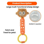 Multifunctional Sheep Design Tug - of - War Dog Toy with Squeaker - GreenFur