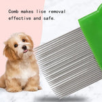 Multiple Colors Soft Long Pin Teeth Comb Dog Cat Grooming Combs - GreenFur