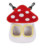 Mushroom - Shape Small Pet Hay Feeder Bag - GreenFur