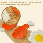 Natural Loofah Cat Teething Toy Self - Play and Boredom Relief - GreenFur