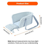 Navy Style Striped Pattern Portable Pet Armrest Booster Seat Pet Bag - GreenFur