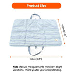 Navy Style Striped Pattern Portable Pet Mat - GreenFur