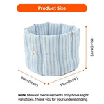 Navy Style Striped Pattern Three in One Pet Bed - GreenFur