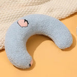Neck Support Sleeping U - Shaped Soft Cozy Cat Dog Cuddle Pillow - GreenFur