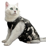 New Breathable Comfortable Anti Licking Wounds Cat Recovery Suits - GreenFur