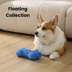 New Cute Chew Squeaky Floating Plush Dog Bone Toy - GreenFur