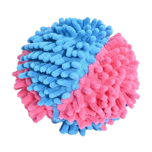 New Design Chew Squeaky Floating Plush Dog Ball Toy - GreenFur
