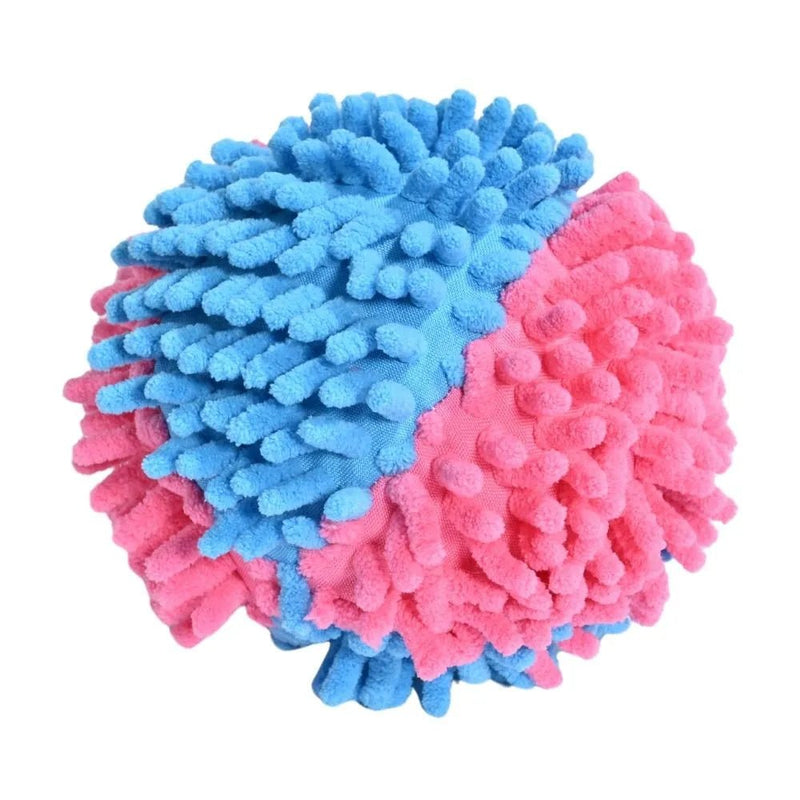 New Design Chew Squeaky Floating Plush Dog Ball Toy - GreenFur