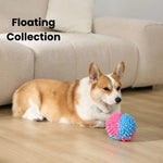New Design Chew Squeaky Floating Plush Dog Ball Toy - GreenFur