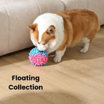 New Design Chew Squeaky Floating Plush Dog Ball Toy - GreenFur