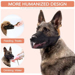 New Dog Muzzle Mesh Anti Bite and Prevents Eating for Dogs - GreenFur