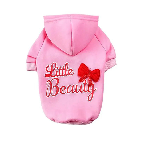 New Fleece Lined Hoodie Sweatshirt with Leash Hole for Dogs - GreenFur