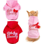 New Fleece Lined Hoodie Sweatshirt with Leash Hole for Dogs - GreenFur