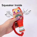 New Jam Bottle Plush Cloth Dog Sound Toy with Cotton Rope - GreenFur