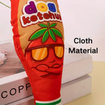New Jam Bottle Plush Cloth Dog Sound Toy with Cotton Rope - GreenFur
