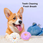 New Pet Puppies Play Squeaky Donut Dog Latex Toy - GreenFur