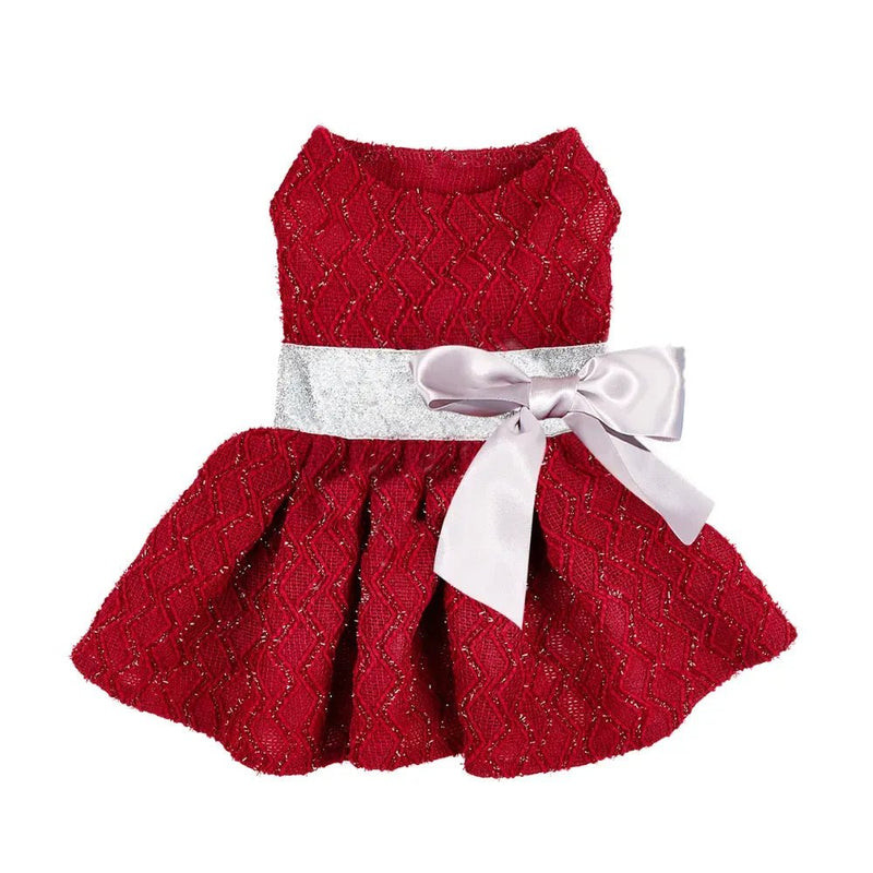 New Pet Wedding Gown Princess Dress with Bow for Dog - GreenFur
