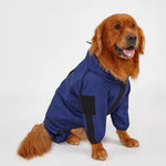 New Reflective Full - Coverage Raincoat for Large Dogs - GreenFur